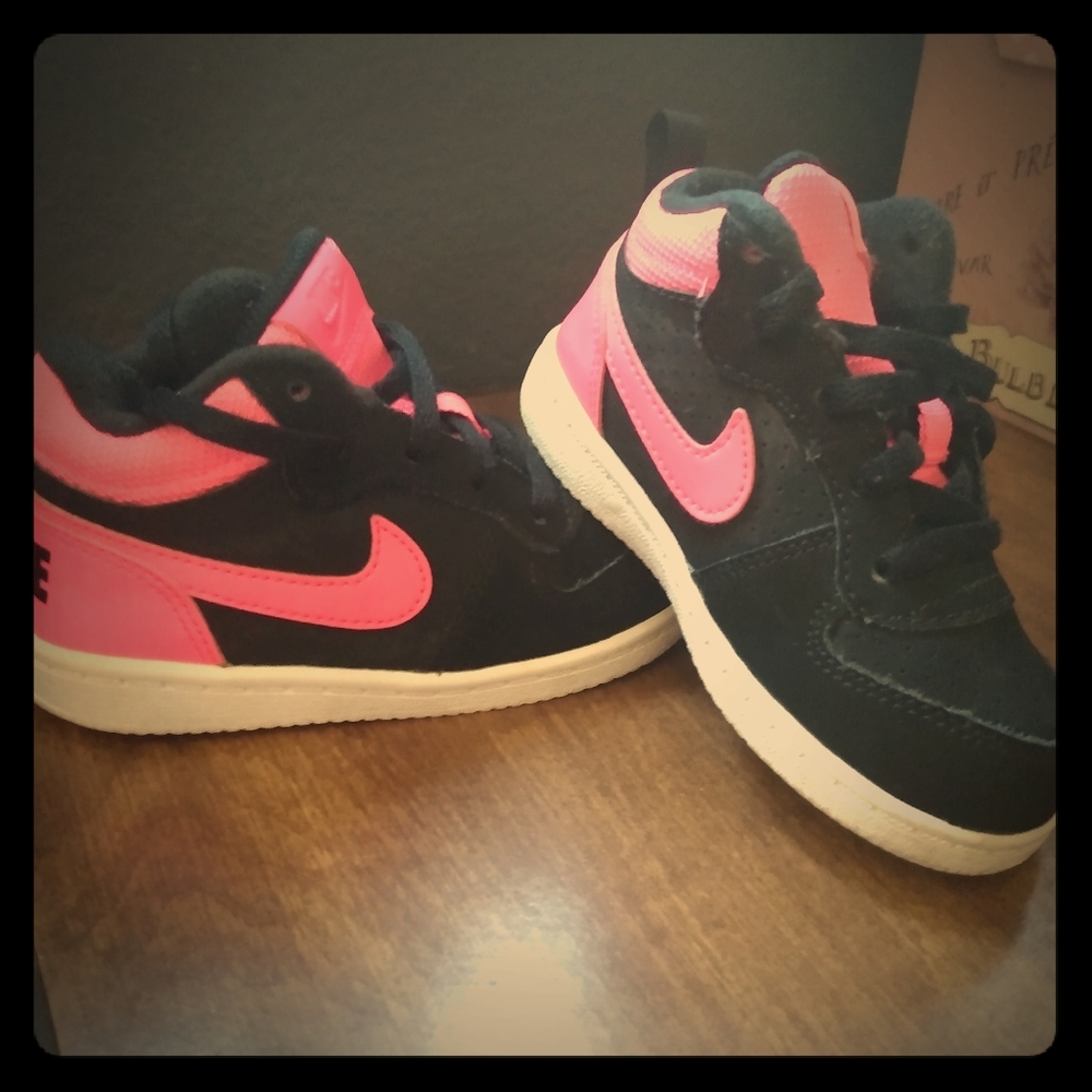 Toddler Pink & Black Nike